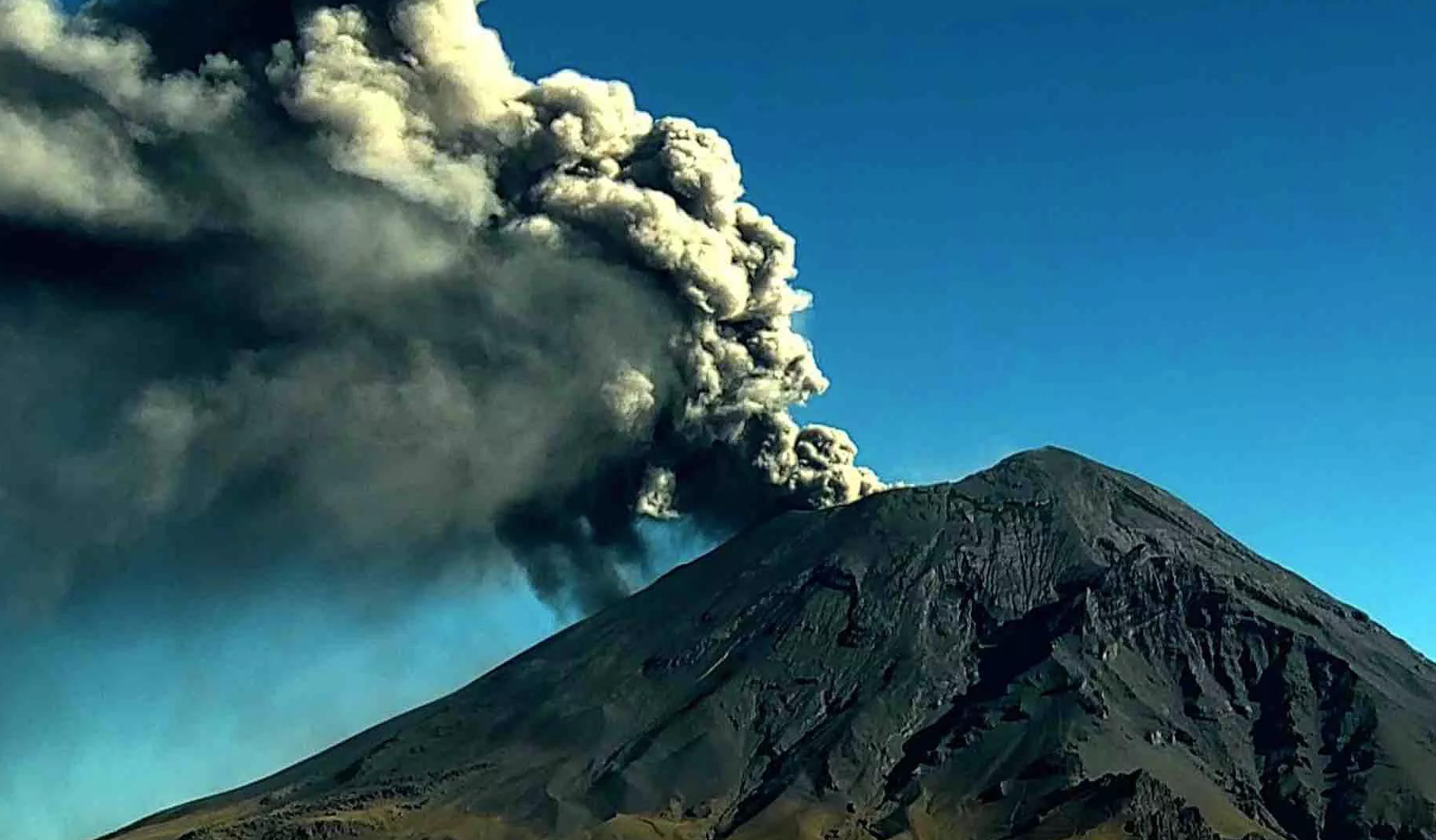 Semáforo del Popocatépetl sigue en amarillo fase dos